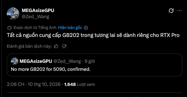 Game thủ sắp mất RTX 5090? NVIDIA bị đồn gom chip mạnh nhất cho AI, đưa RTX 5080 24 GB l&ecirc;n thay - Ảnh 1.
