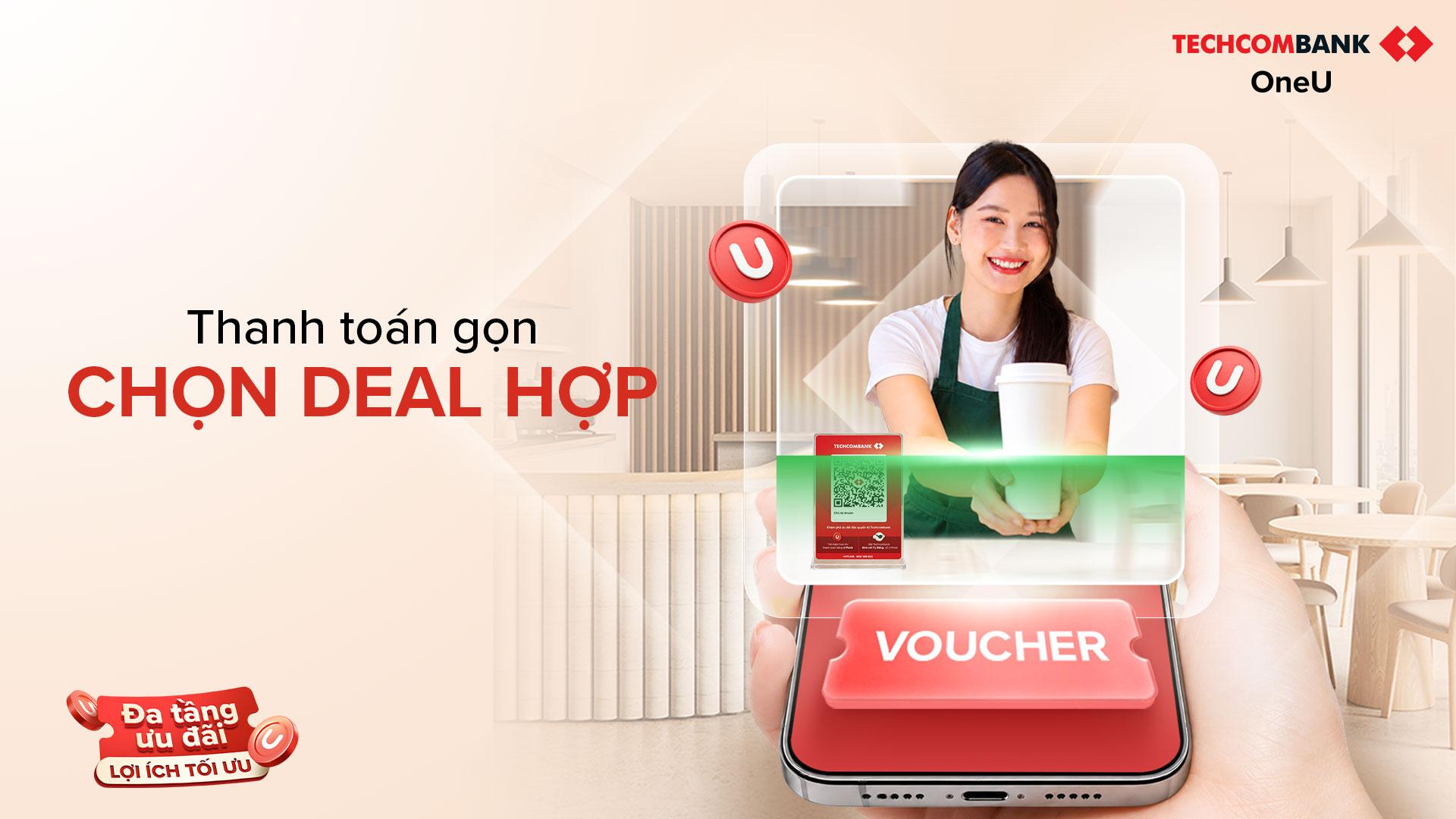 Quét QR, dùng voucher và U-Point thanh toán, cơ hội nhận iPhone 18 Pro từ Techcombank - Ảnh 1. Quét QR, dùng voucher và U-Point thanh toán, cơ hội nhận iPhone 18 Pro từ Techcombank - Ảnh 1.