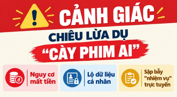 Cảnh gi&aacute;c chi&ecirc;u lừa dụ "c&agrave;y phim AI": Nguy cơ mất tiền, lộ dữ liệu c&aacute; nh&acirc;n v&agrave; sập bẫy "nhiệm vụ" trực tuyến- Ảnh 1.