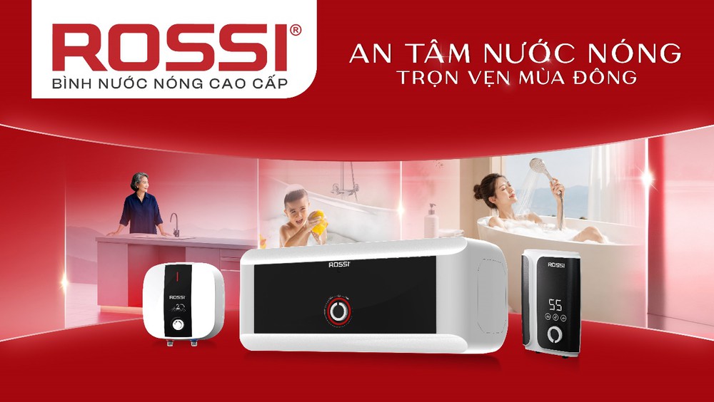 Bình nước nóng cao cấp Rossi: Nhìn từ 4 lớp bảo vệ an toàn - Ảnh 1. Bình nước nóng cao cấp Rossi: Nhìn từ 4 lớp bảo vệ an toàn - Ảnh 1.