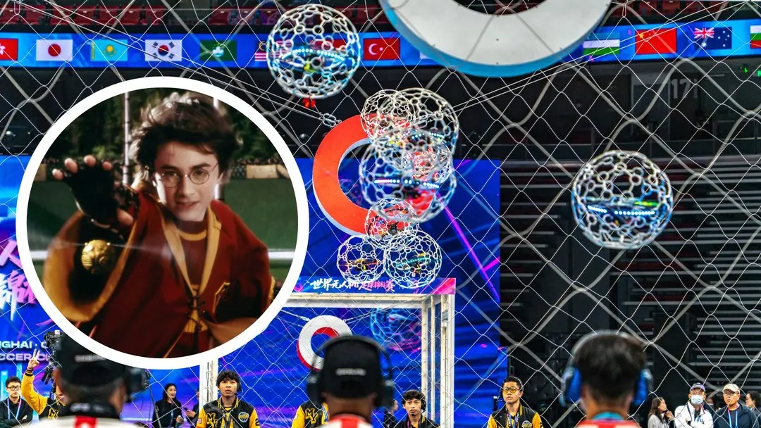 Trung Quốc tổ chức giải đấu "Quidditch" đời thực lớn nhất hành tinh: Hơn 1.000 đội drone tranh tài khốc liệt - Ảnh 1.