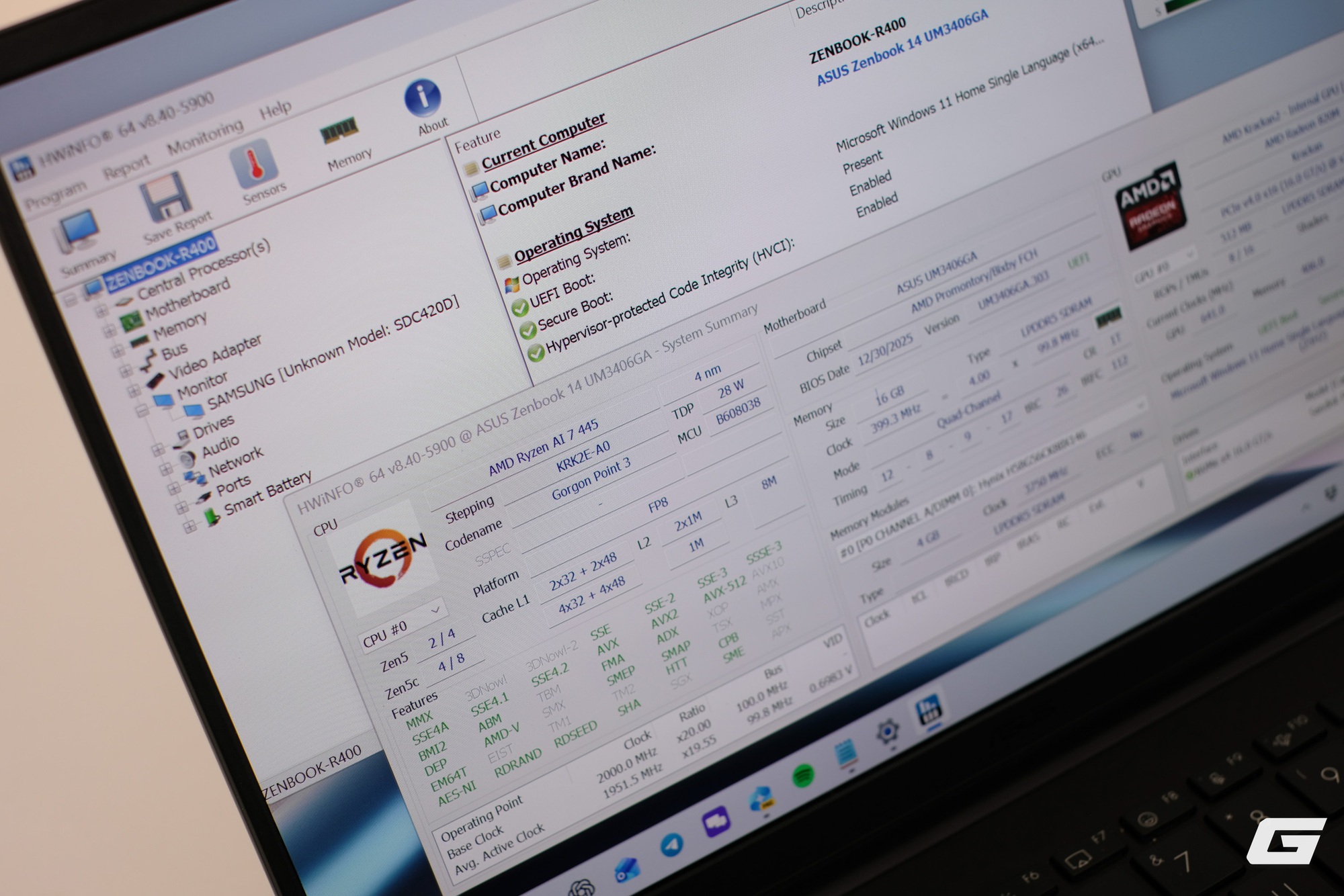 Tr&ecirc;n tay ASUS Zenbook 14 (UM3406GA): Laptop Ryzen AI 400 series đầu ti&ecirc;n tại Việt Nam với thế mạnh về thời lượng pin- Ảnh 6.