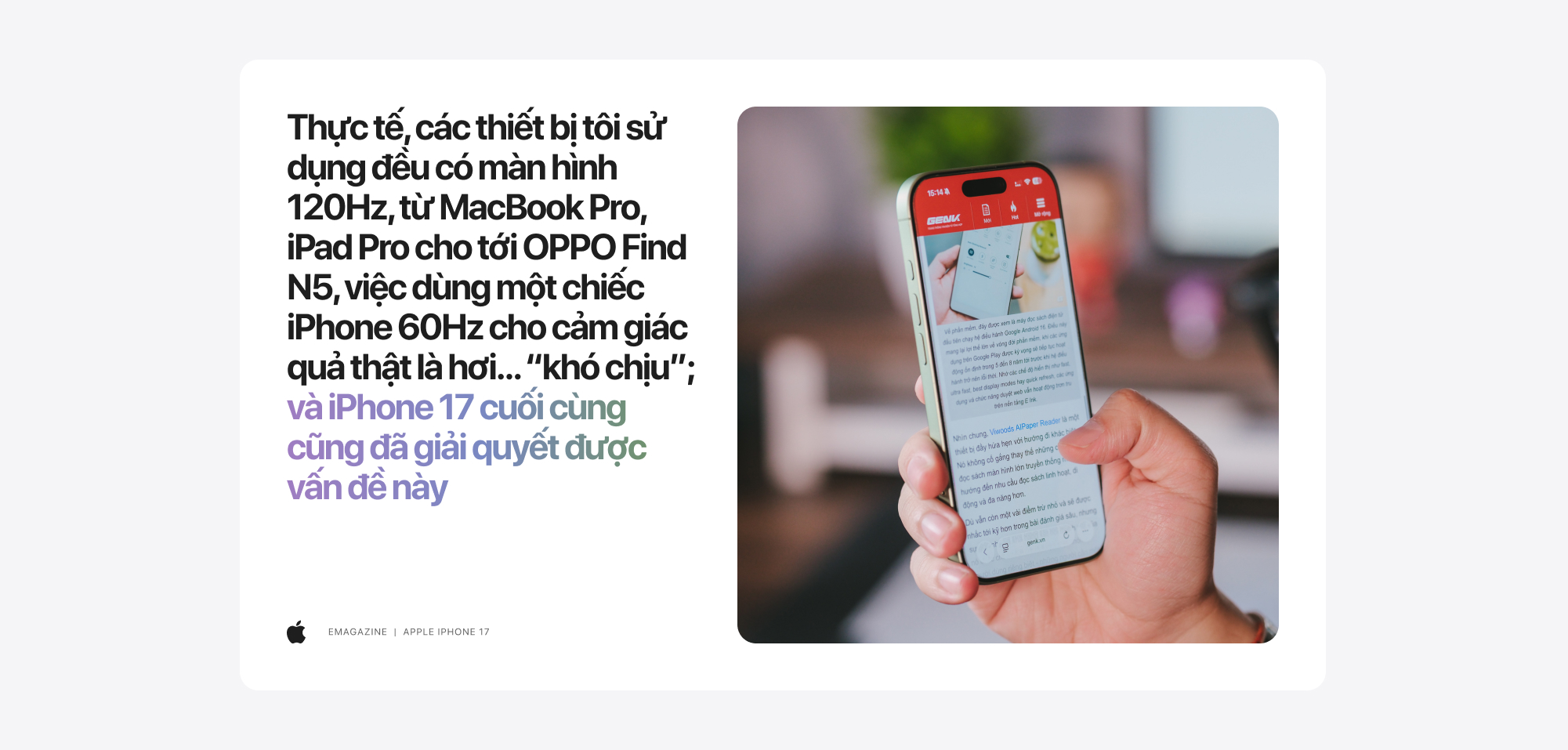 Smartphone of the Year: iPhone 17 và giá trị của một bản nâng cấp thực sự - Ảnh 8.