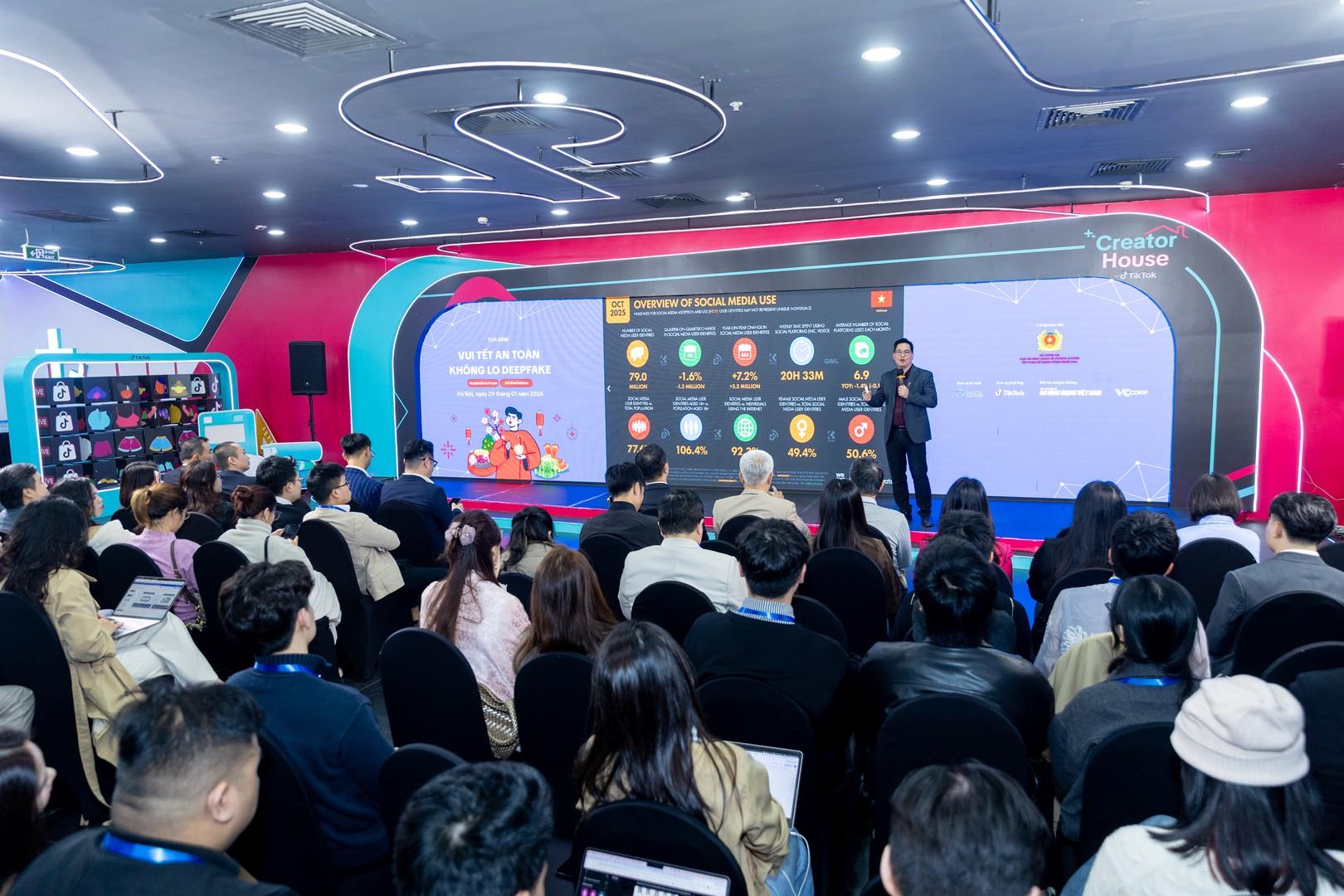 &ldquo;Vui Tết an to&agrave;n - kh&ocirc;ng lo Deepfake&rdquo;: Chung tay đẩy l&ugrave;i lừa đảo trực tuyến - Ảnh 1.