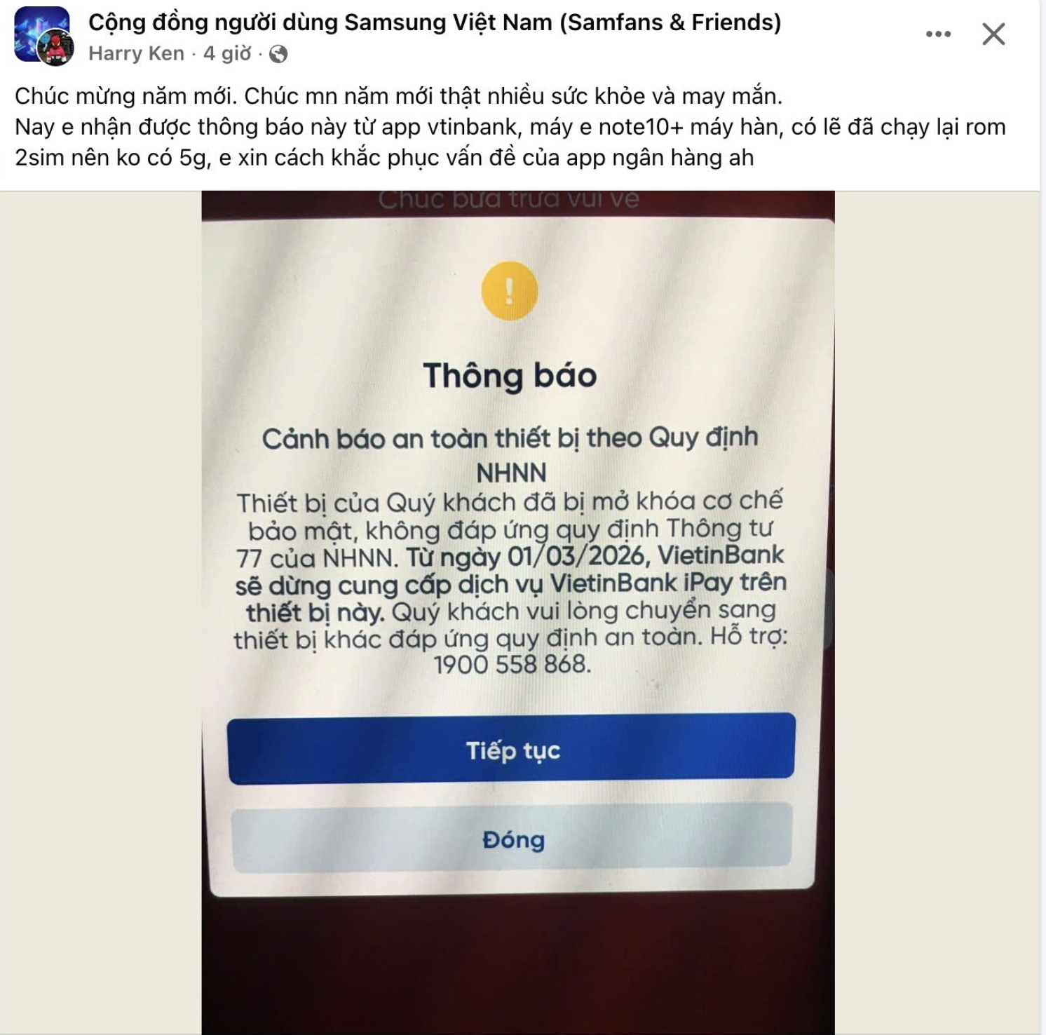 C&aacute;ch đơn giản để biết điện thoại c&oacute; nguy cơ bị chặn ứng dụng ng&acirc;n h&agrave;ng - Ảnh 1.