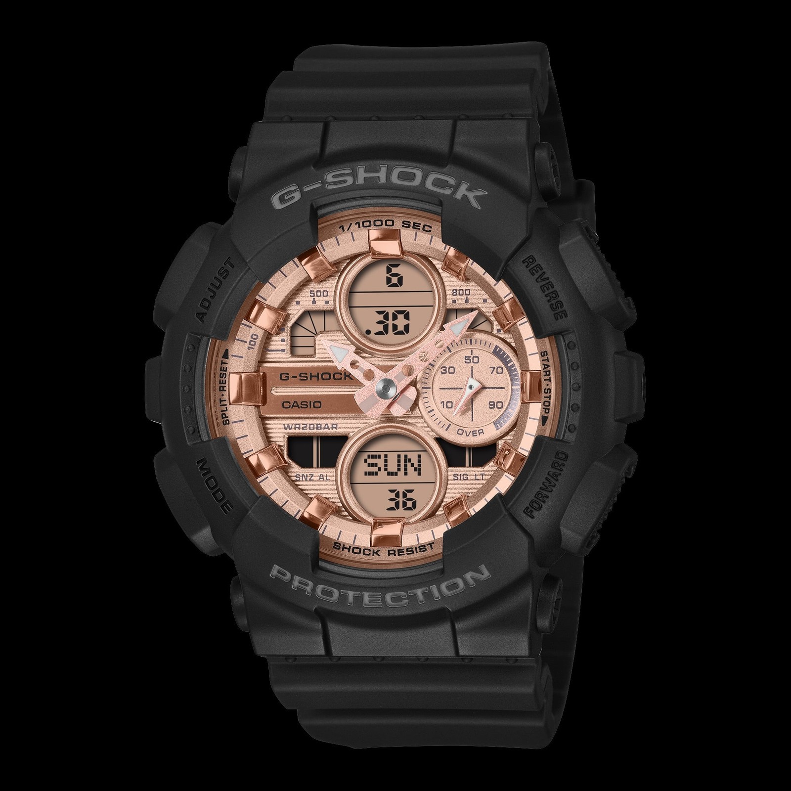 Casio tung G-Shock t&ocirc;ng v&agrave;ng hồng kim loại, gi&aacute; hơn 460.000 đồng, pin 2 năm, chống nước 200 m- Ảnh 2.