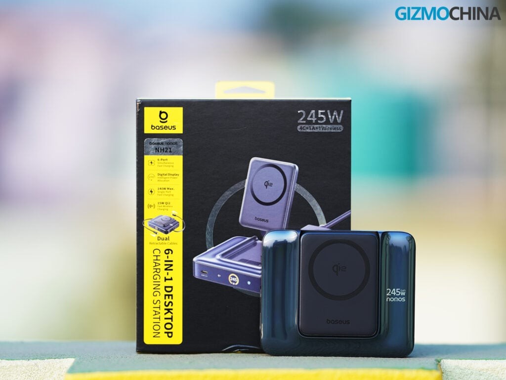 Trạm sạc 245W c&oacute; d&acirc;y r&uacute;t &ldquo;xịn s&ograve;&rdquo;: Baseus Nomos 6-in-1 dọn gọn cả g&oacute;c l&agrave;m việc, sạc 6 thiết bị c&ugrave;ng l&uacute;c vẫn m&aacute;t rượi- Ảnh 2.