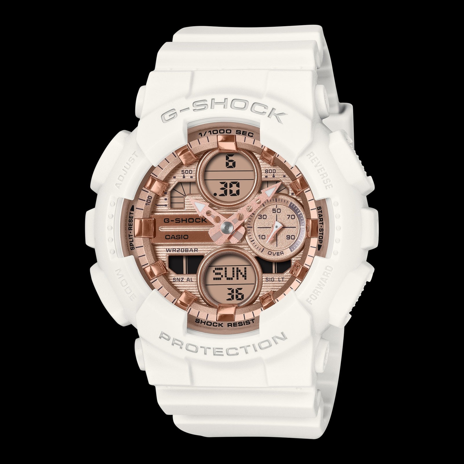 Casio tung G-Shock t&ocirc;ng v&agrave;ng hồng kim loại, gi&aacute; hơn 460.000 đồng, pin 2 năm, chống nước 200 m- Ảnh 3.