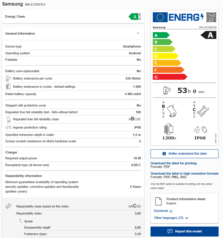 Galaxy A57 v&agrave; A37 lộ pin 5.000mAh, chống nước IP68 nhưng v&ograve;ng đời pin g&acirc;y tranh c&atilde;i- Ảnh 2.