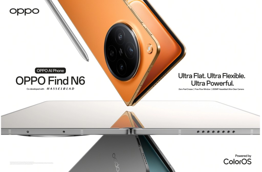 OPPO Find N6 h&eacute; lộ c&ocirc;ng nghệ bản lề v&agrave; m&agrave;n h&igrave;nh gập phẳng nhất thế giới- Ảnh 1.