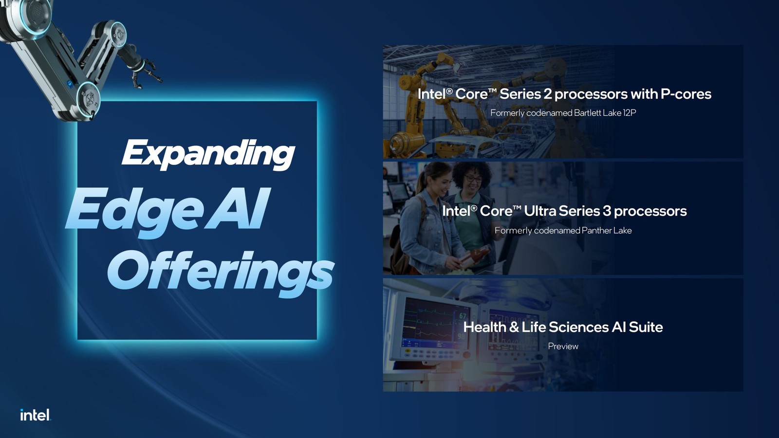 Intel ra mắt chip Bartlett Lake 12 P-Core v&agrave; Panther Lake, tăng cường sức mạnh AI cho ứng dụng bi&ecirc;n- Ảnh 5.