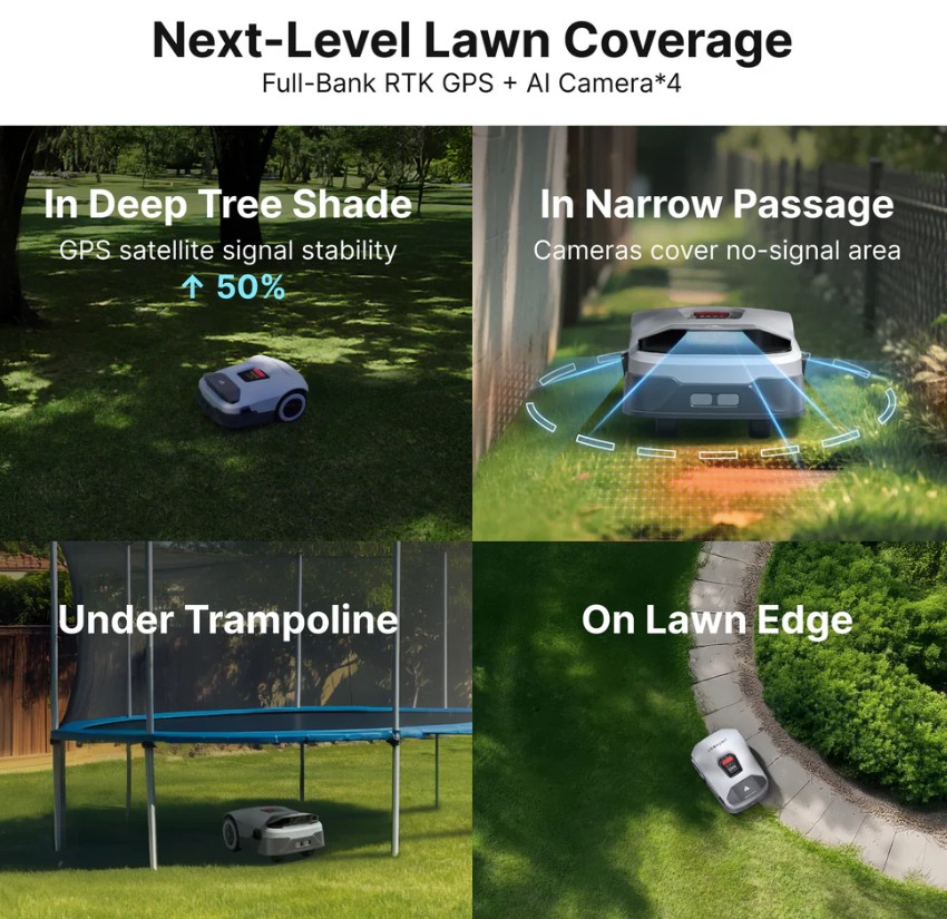Robot cắt cỏ ANTHBOT Genie ra mắt với AI v&agrave; định vị RTK, kh&ocirc;ng cần d&acirc;y bi&ecirc;n- Ảnh 3.