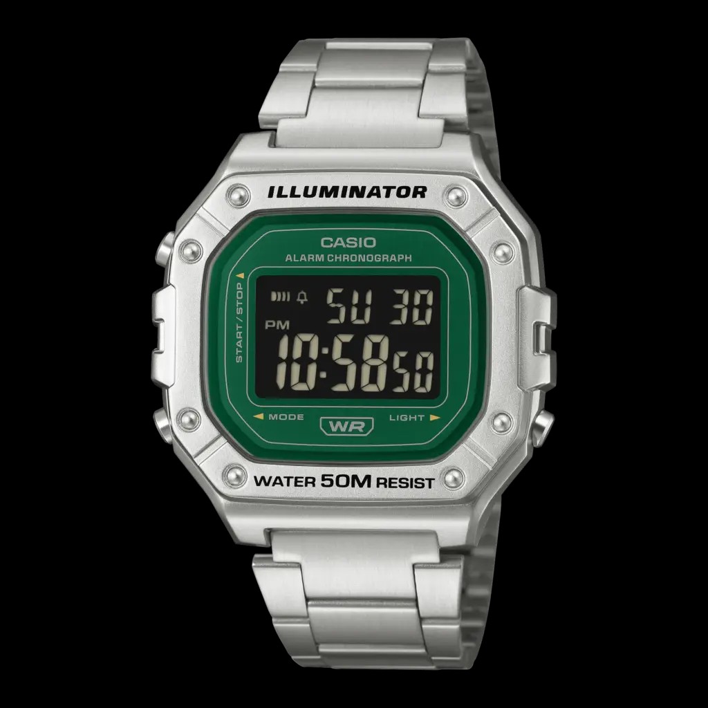 Casio W218HD-3AV gây chú ý với thiết kế mặt số xanh đậm và giá bán dễ tiếp cận- Ảnh 2.