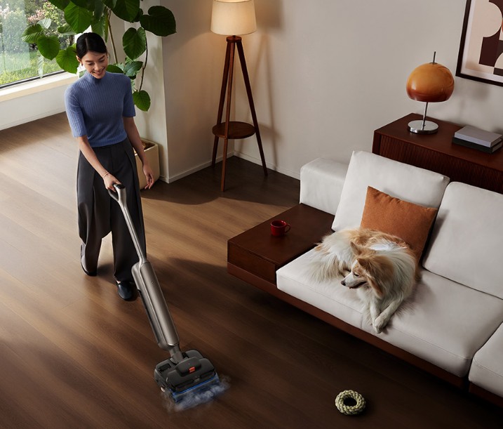 Xiaomi Mijia Wireless Floor Scrubber 5 Max tích hợp phun hơi nước 160°C và lực hút 28.000Pa- Ảnh 2.