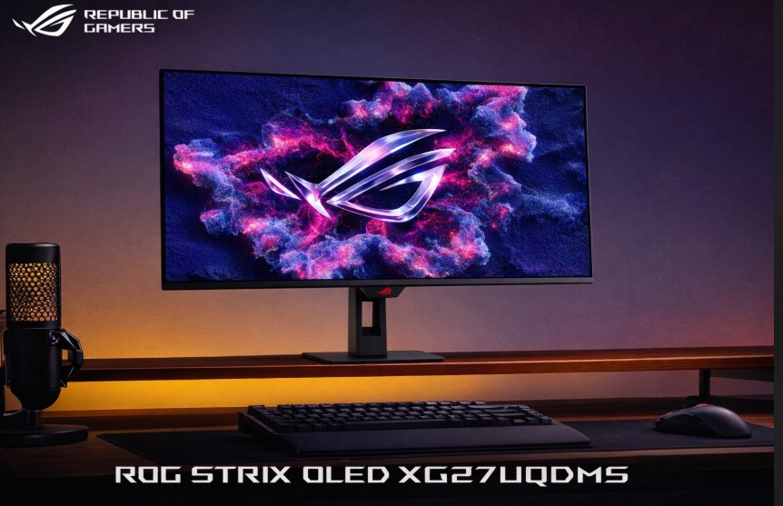 ASUS XG27UQDMS tr&igrave;nh l&agrave;ng tại Trung Quốc với m&agrave;n h&igrave;nh QD-OLED 4K 240Hz, gi&aacute; gần 19 triệu đồng - Ảnh 1.