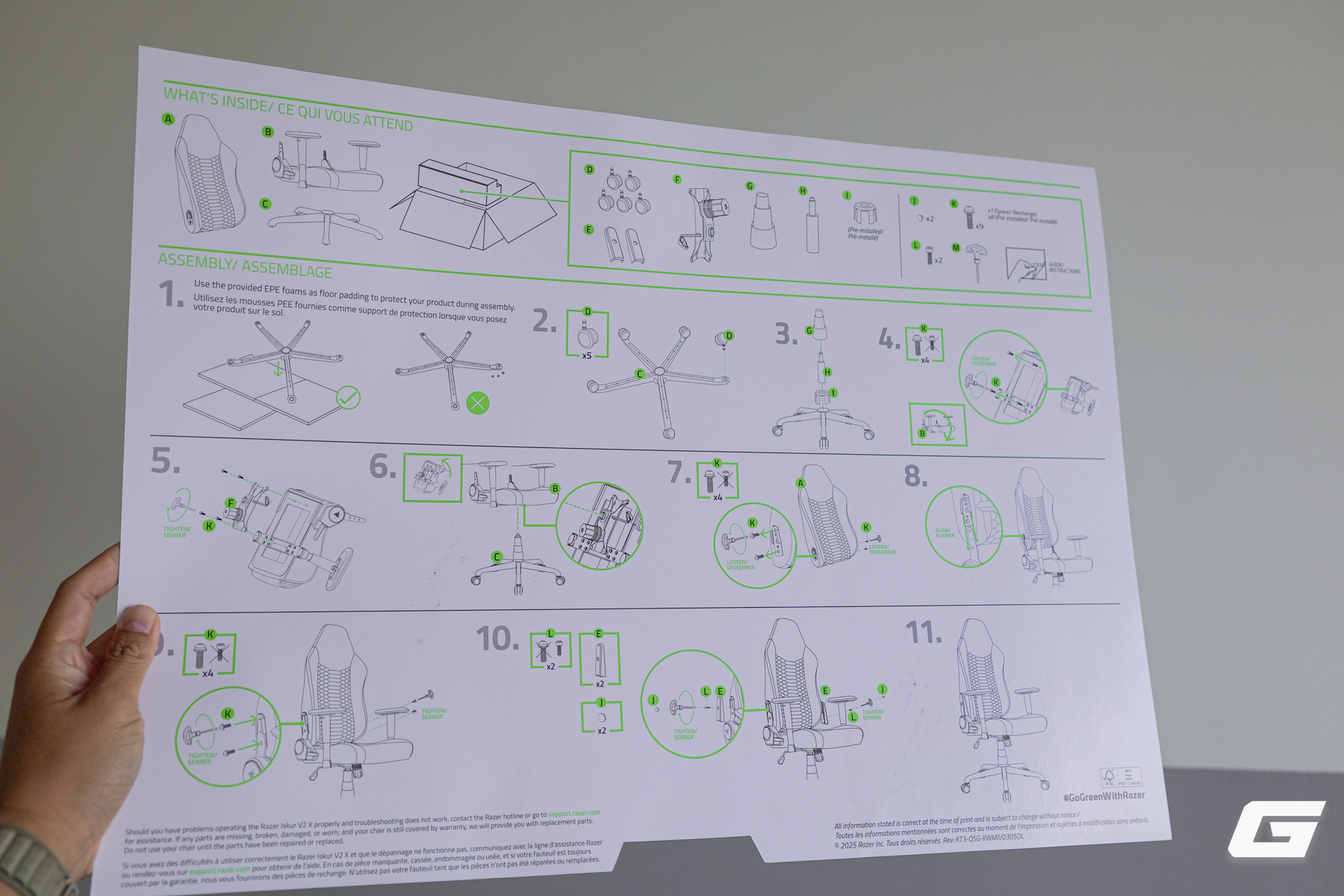 Sờ tận tay "rồng thần" Dragon Lore ngo&agrave;i đời thực với Razer Iskur V2 X CS2 Edition: - Ảnh 5.