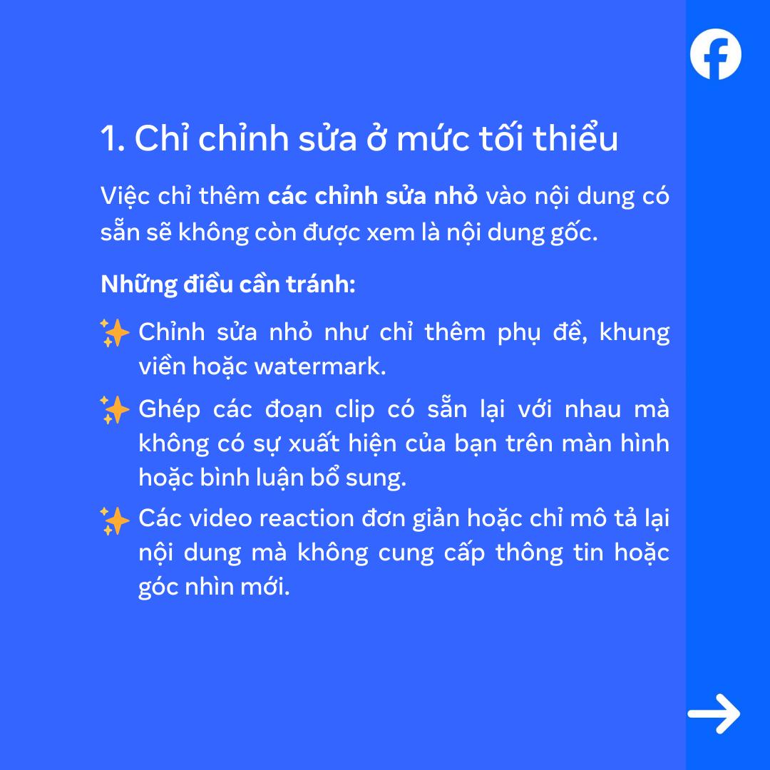 Cập nhật quan trọng về ch&iacute;nh s&aacute;ch Nội dung gốc tr&ecirc;n Facebook - Ảnh 2.