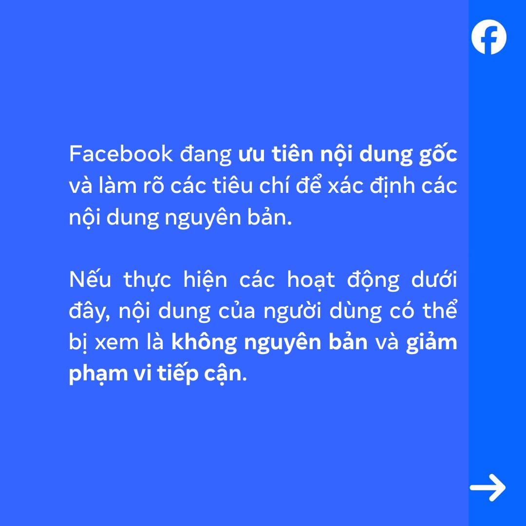Cập nhật quan trọng về ch&iacute;nh s&aacute;ch Nội dung gốc tr&ecirc;n Facebook - Ảnh 1.