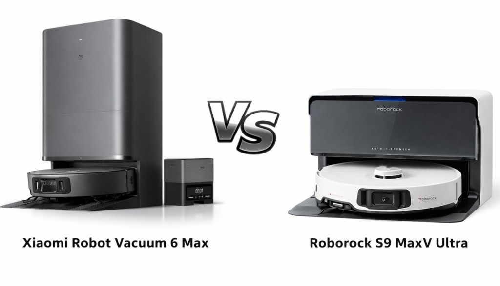Xiaomi Robot Vacuum 6 Max vs Roborock S9 MaxV Ultra: lực h&uacute;t 35.000Pa đấu với tự động h&oacute;a ho&agrave;n to&agrave;n- Ảnh 1.