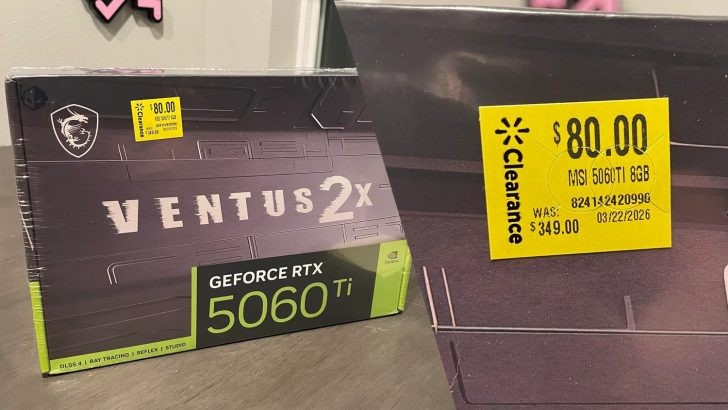 Người d&ugrave;ng mua được MSI RTX 5060 Ti Ventus 2X với gi&aacute; chỉ 80 USD tại Walmart - Ảnh 1.