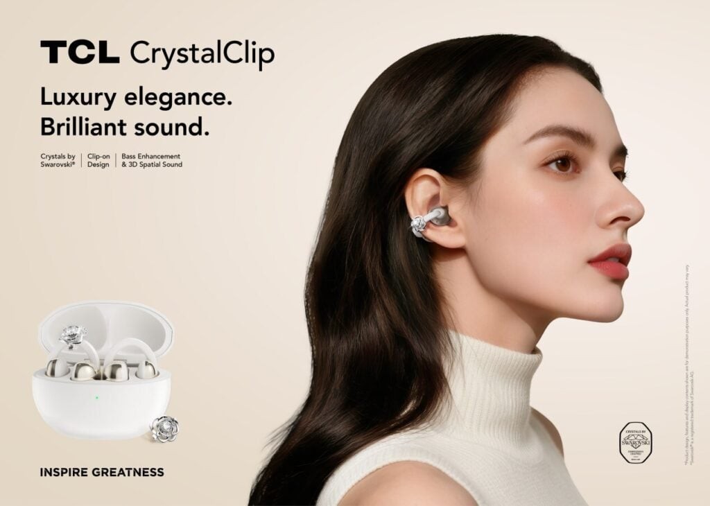 TCL ra mắt tai nghe clip-on CrystalClip: Thiết kế mở si&ecirc;u nhẹ, pin 36 giờ, c&oacute; bản đ&iacute;nh pha l&ecirc; Swarovski gi&aacute; 149 euro- Ảnh 4.