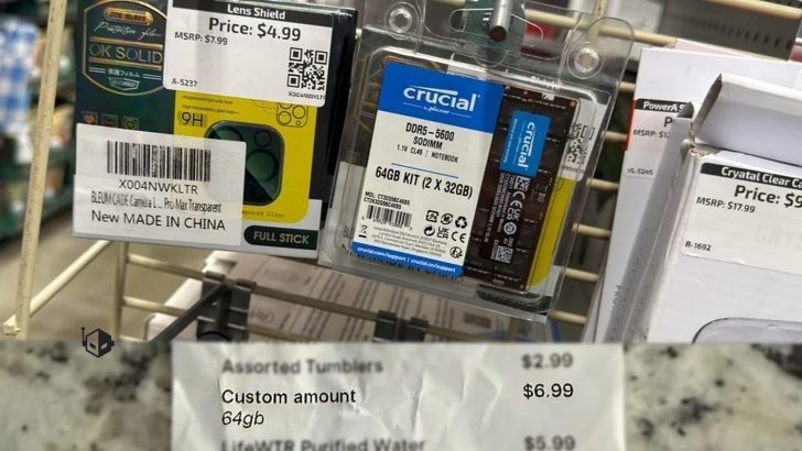 Thu ng&acirc;n kh&ocirc;ng nhận ra linh kiện g&igrave;, người d&ugrave;ng mua được bộ RAM 64 GB DDR5 trị gi&aacute; 26 triệu với gi&aacute; 184.000 đồng- Ảnh 1.