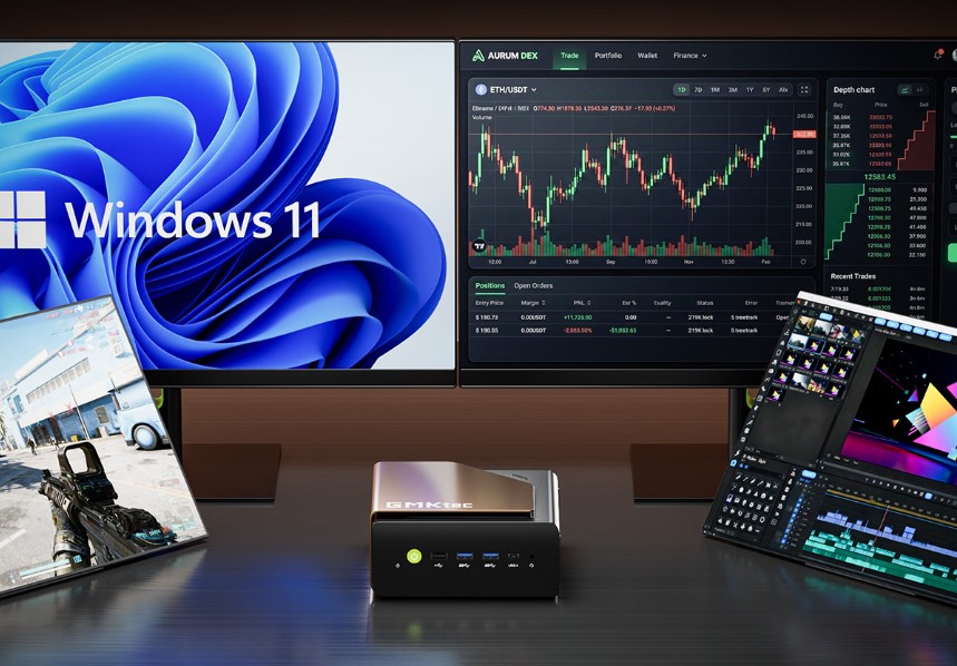 Gmktec Evo-T2S: mini PC d&ugrave;ng chip Intel tiến tr&igrave;nh 18A 1.8nm, c&oacute; thể cắm th&ecirc;m GPU desktop để chơi game nặng- Ảnh 3.