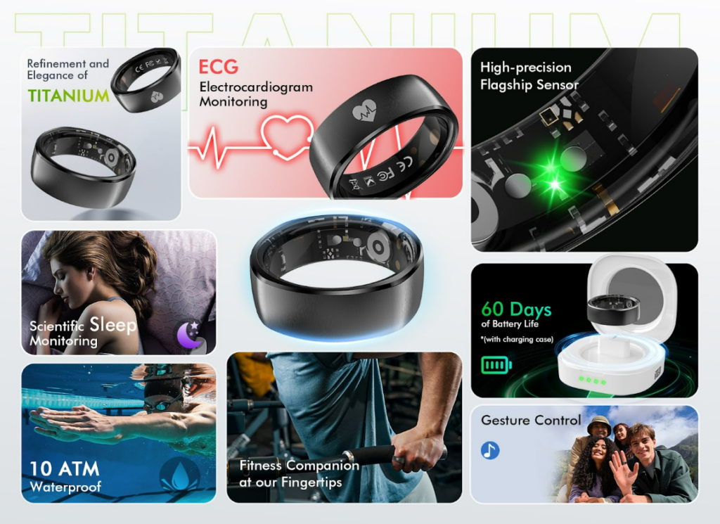 Nhẫn th&ocirc;ng minh gi&aacute; chỉ 128 USD t&iacute;ch hợp ECG: Smalth Titanium Pro muốn phổ cập theo d&otilde;i tim mạch chuy&ecirc;n s&acirc;u - Ảnh 2.