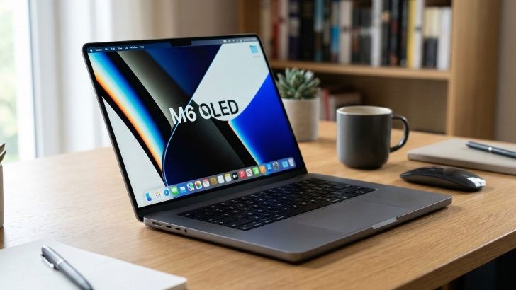 MacBook Pro M6 dự kiến đắt hơn đ&aacute;ng kể với m&agrave;n h&igrave;nh OLED, chip 2nm, kh&ocirc;ng thay thế d&ograve;ng M5 - Ảnh 1.