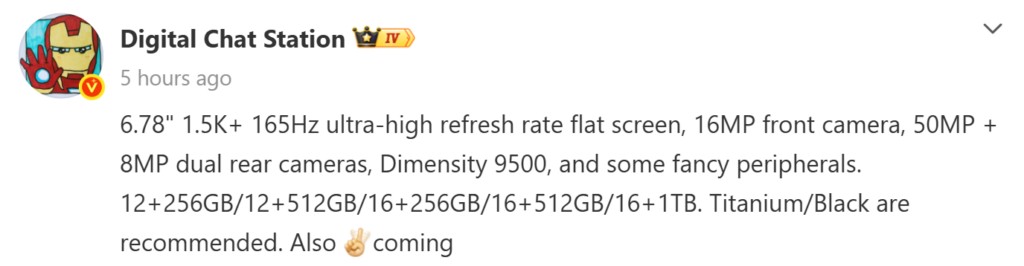 OnePlus Ace 6 Ultra lộ cấu h&igrave;nh: m&agrave;n 165Hz, pin 8.500 mAh, đối đầu REDMI K90 Max - Ảnh 1.