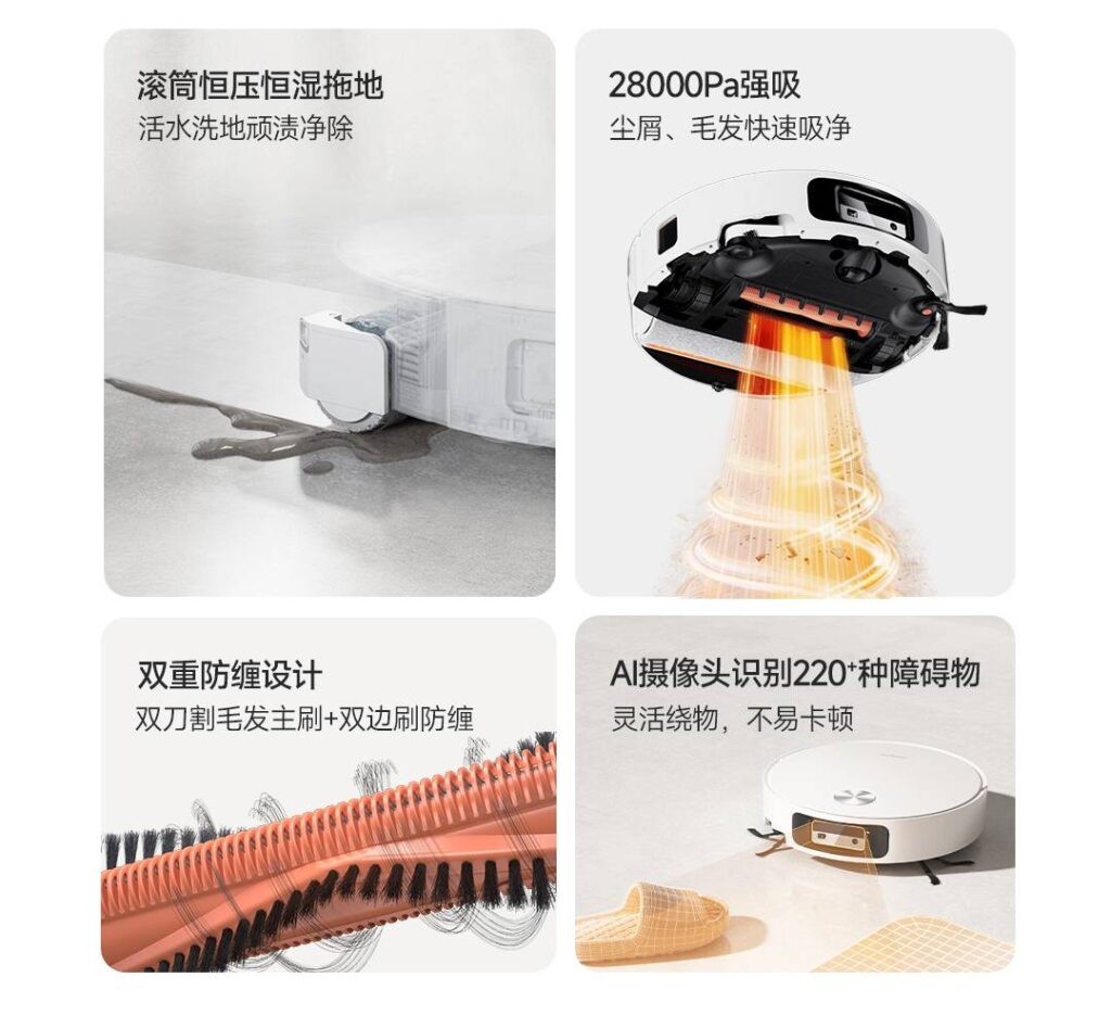 Xiaomi ra robot lau nh&agrave; 10 triệu, thay miếng lau xoay bằng con lăn mới - Ảnh 2.