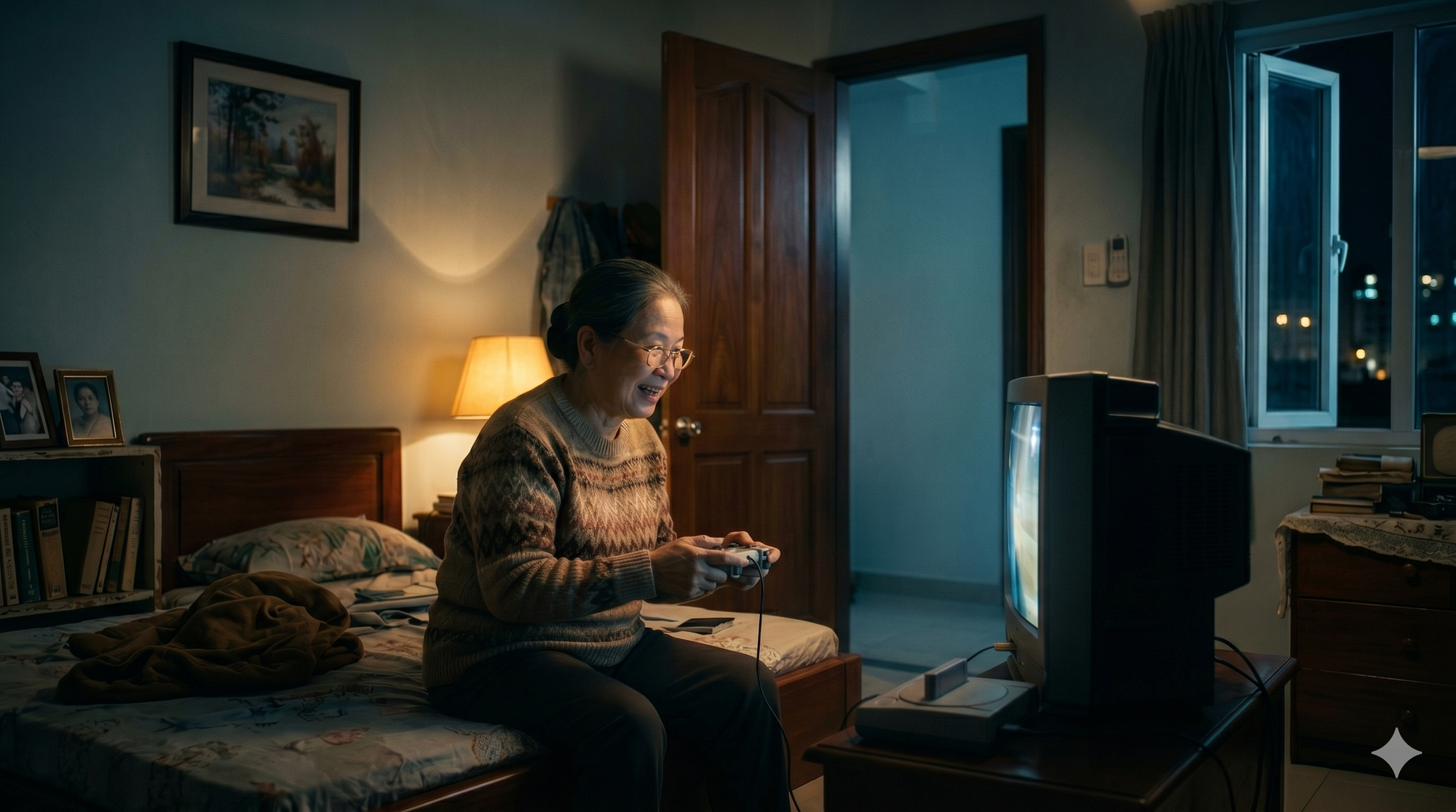 B&agrave; cụ 91 tuổi bặt v&ocirc; &acirc;m t&iacute;n, cảnh s&aacute;t cất c&ocirc;ng đến tận nh&agrave; g&otilde; cửa th&igrave; bật cười: h&oacute;a ra cụ b&agrave; mải chơi điện tử - Ảnh 1.