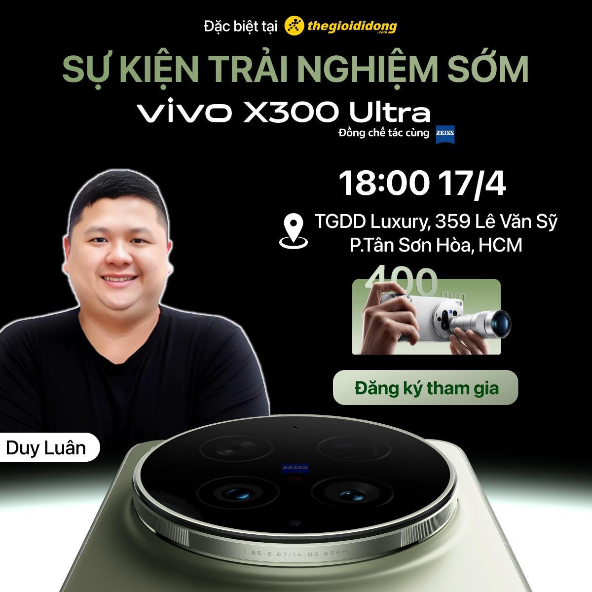 vivo X300 Ultra ch&iacute;nh thức cho đặt trước tại Thế Giới Di Động với loạt ưu đ&atilde;i giới hạn - Ảnh 3.