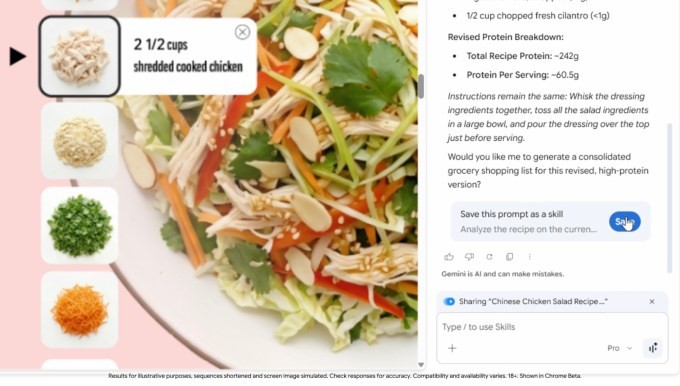Google th&ecirc;m Skills v&agrave;o Chrome: Lưu c&acirc;u lệnh Gemini, nhấn một n&uacute;t d&ugrave;ng lại - Ảnh 2.