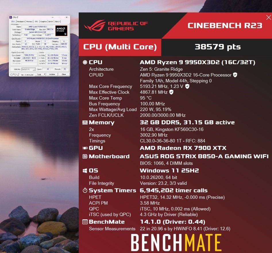 AMD Ryzen 9 9950X3D2 lộ điểm benchmark, nhiệt độ 95&deg;C k&eacute;o tụt hiệu năng- Ảnh 3.