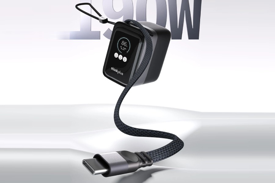 Lenovo ra pin dự ph&ograve;ng t&iacute;ch hợp c&aacute;p, đủ mạnh sạc laptop lẫn điện thoại - Ảnh 2.