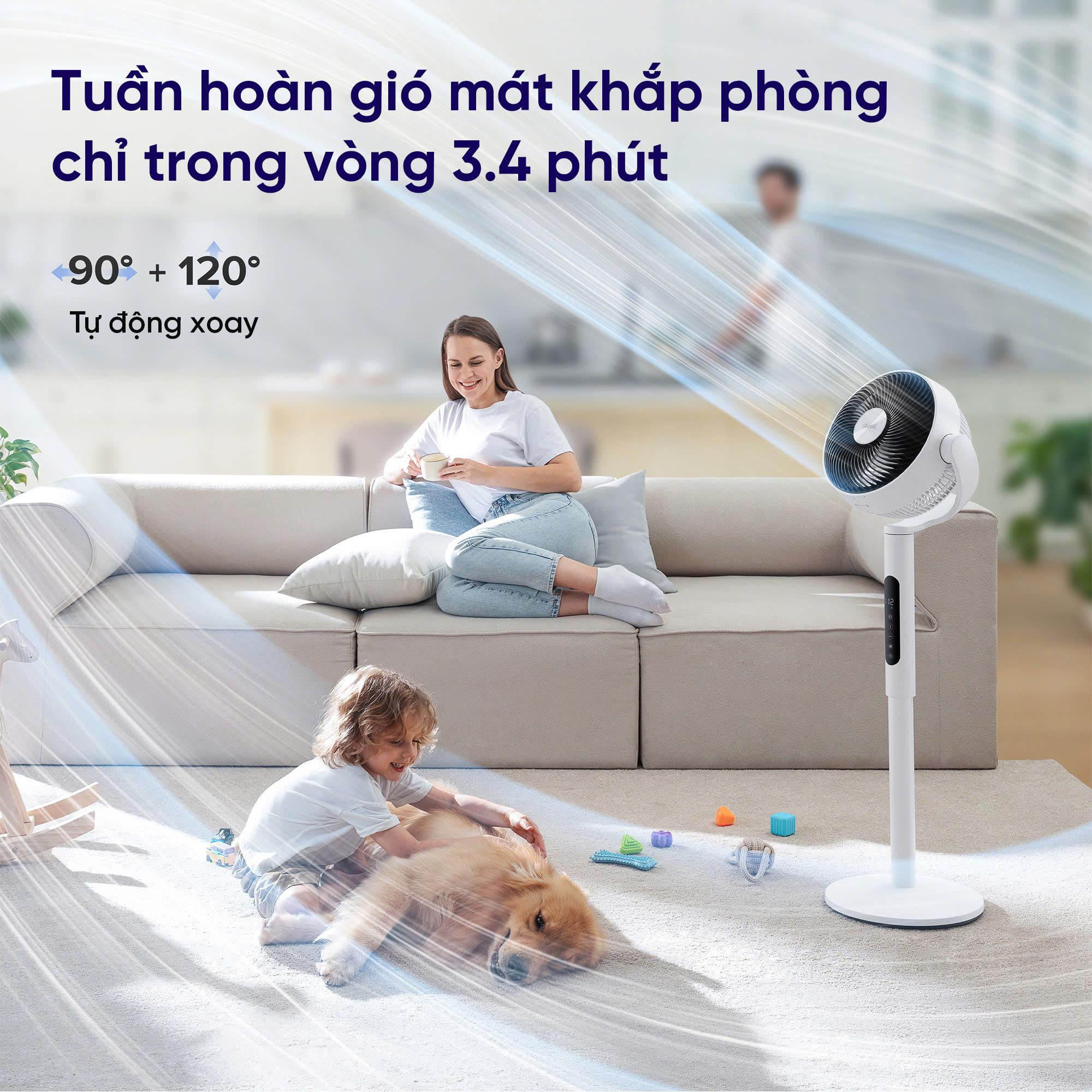 Quạt tuần ho&agrave;n kh&ocirc;ng kh&iacute; Levoit CirculAir 22,9cm: Cỗ m&aacute;y điều phối kh&ocirc;ng kh&iacute; đầy sức mạnh - Ảnh 1.