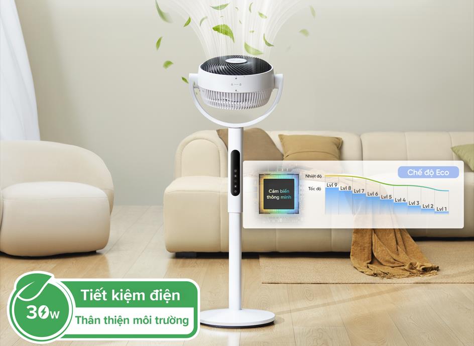 Quạt tuần ho&agrave;n kh&ocirc;ng kh&iacute; Levoit CirculAir 22,9cm: Cỗ m&aacute;y điều phối kh&ocirc;ng kh&iacute; đầy sức mạnh - Ảnh 3.