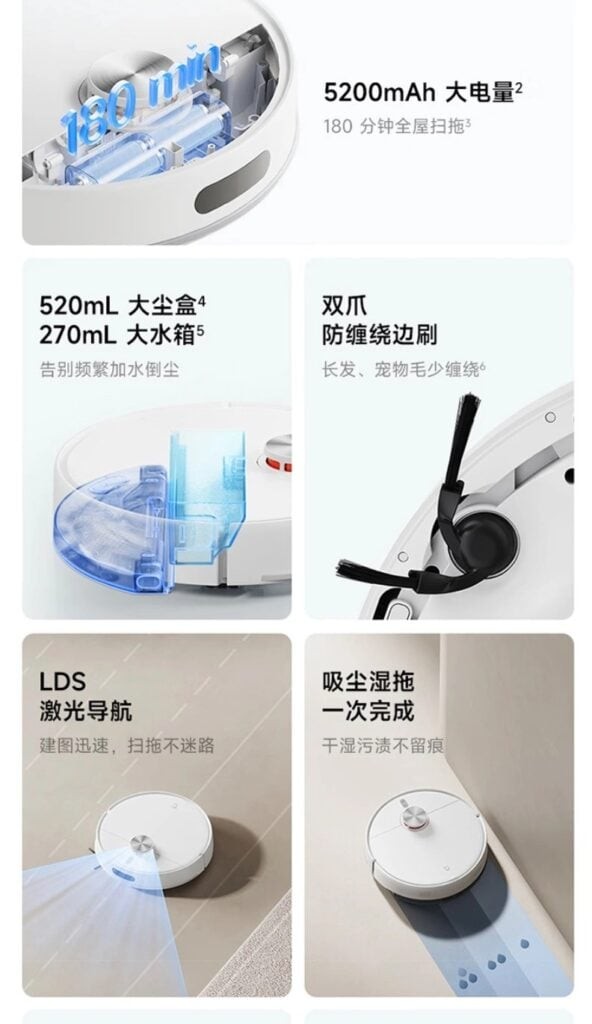 Robot Xiaomi mới: h&uacute;t sạch l&ocirc;ng th&uacute; cưng với gi&aacute; chưa tới 5 triệu đồng - Ảnh 2.