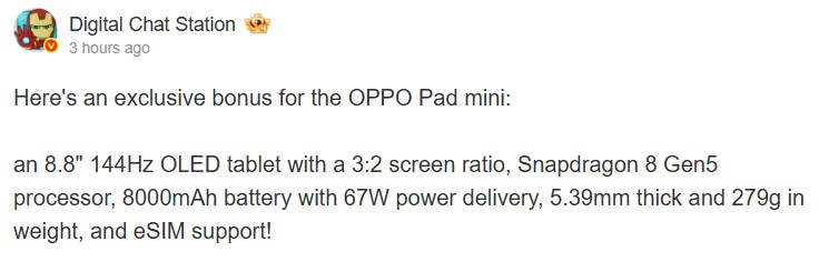OPPO Pad Mini nhỏ như quyển s&aacute;ch nhưng d&ugrave;ng chip đỉnh nhất của Qualcomm - Ảnh 2.