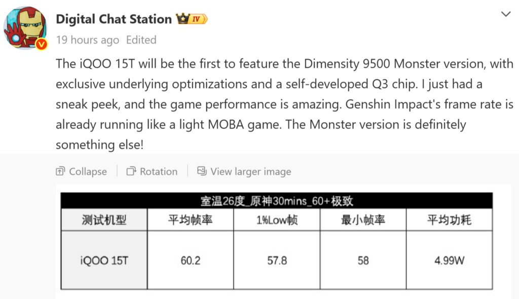 iQOO 15T chơi mượt Genshin Impact ở 60fps- Ảnh 3.