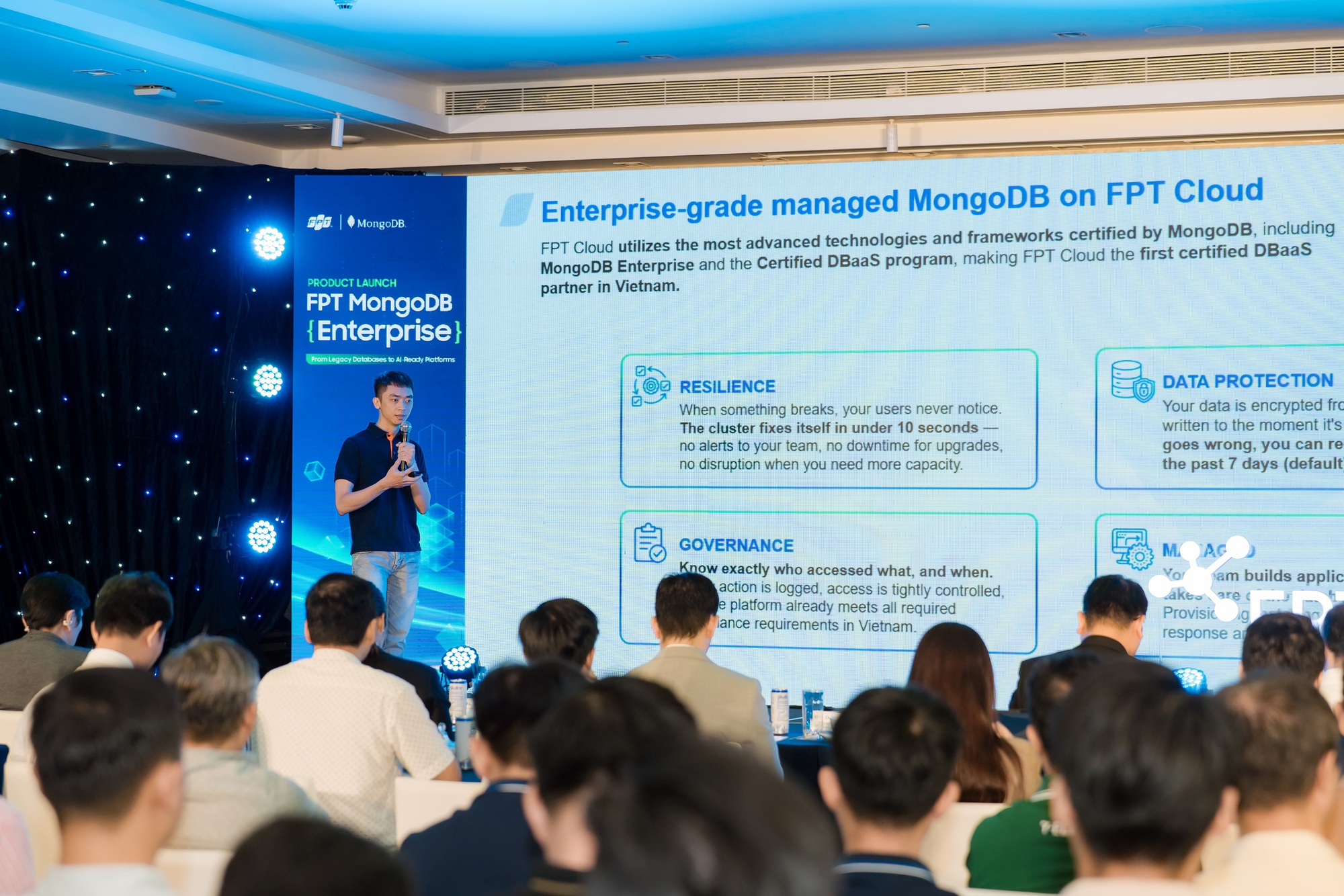 FPT MongoDB Enterprise ch&iacute;nh thức ra mắt: Lời giải hạ tầng gi&uacute;p doanh nghiệp Việt bứt tốc tr&ecirc;n đường đua AI v&agrave; tối ưu nguồn lực - Ảnh 2.