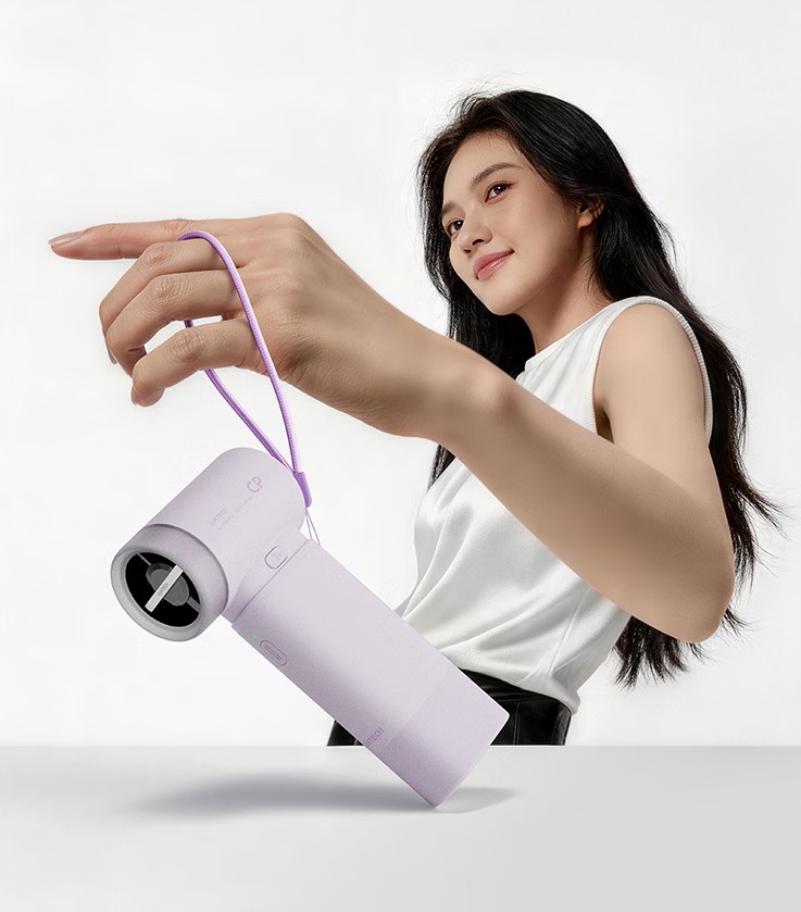 Cuktech b&aacute;n quạt cầm tay ki&ecirc;m pin sạc nhanh, chơi m&ocirc;-đun bằng nam ch&acirc;m - Ảnh 4.