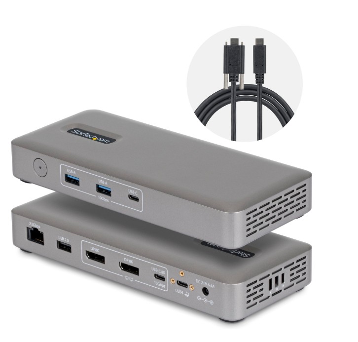 StarTech ra dock USB4 cắm l&agrave; chạy, gi&uacute;p MacBook xuất 2 m&agrave;n h&igrave;nh dễ hơn - Ảnh 1.