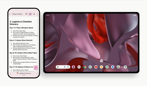 Google th&ecirc;m Continue On v&agrave;o Android 17: chuyển sang tablet, mọi thứ vẫn nguy&ecirc;n chỗ - Ảnh 2.