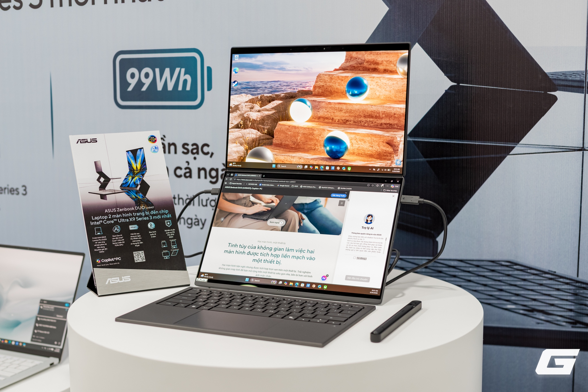 ASUS Zenbook DUO (2026) ch&iacute;nh thức ra mắt: Laptop 2 m&agrave;n h&igrave;nh nay đ&atilde; trưởng th&agrave;nh, mỏng, mạnh v&agrave; thực dụng hơn rất nhiều - Ảnh 5.