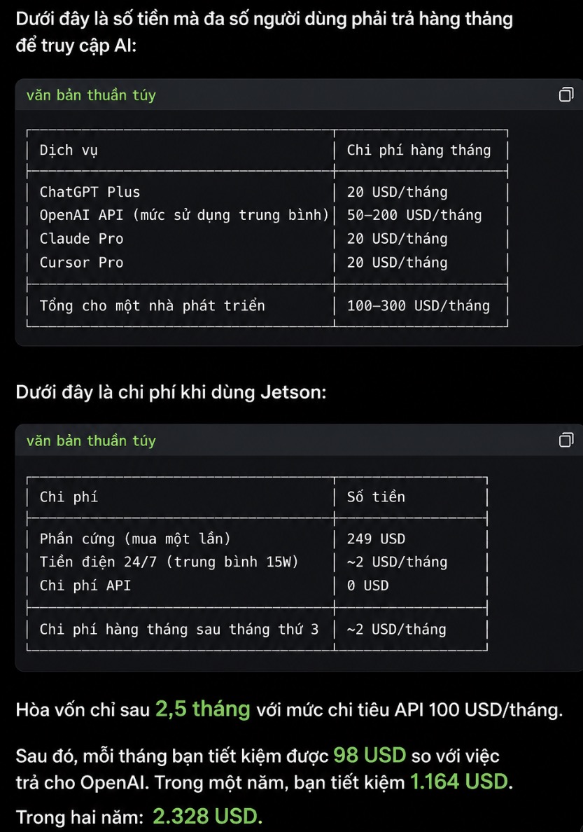 Nvidia c&oacute; chiếc m&aacute;y AI gi&aacute; ngang ChatGPT Pro, nhưng biến h&oacute;a đơn AI 200 USD/th&aacute;ng th&agrave;nh 2 USD tiền điện - Ảnh 5.