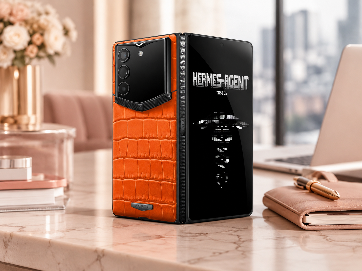 Vertu Alphafold ch&iacute;nh thức ra mắt: Điện thoại gập, c&oacute; cả trợ l&yacute; AI d&agrave;nh cho doanh nh&acirc;n, gi&aacute; hơn 200 triệu đồng - Ảnh 2.