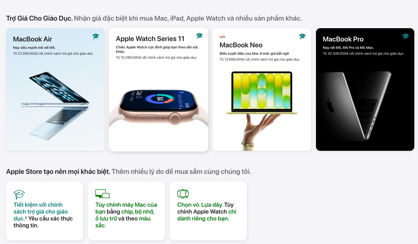 Apple Watch lần đầu c&oacute; ưu đ&atilde;i gi&aacute;o dục tại Việt Nam, gi&uacute;p sinh vi&ecirc;n tiết kiệm hơn cả triệu đồng- Ảnh 1.