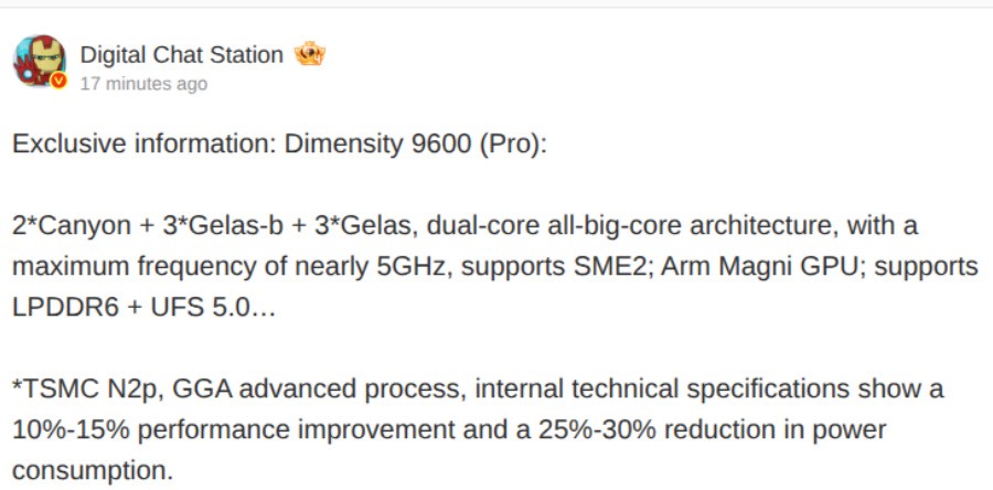 MediaTek sắp ra Dimensity 9600, lần đầu c&oacute; bản Pro cho m&aacute;y cao cấp- Ảnh 2.